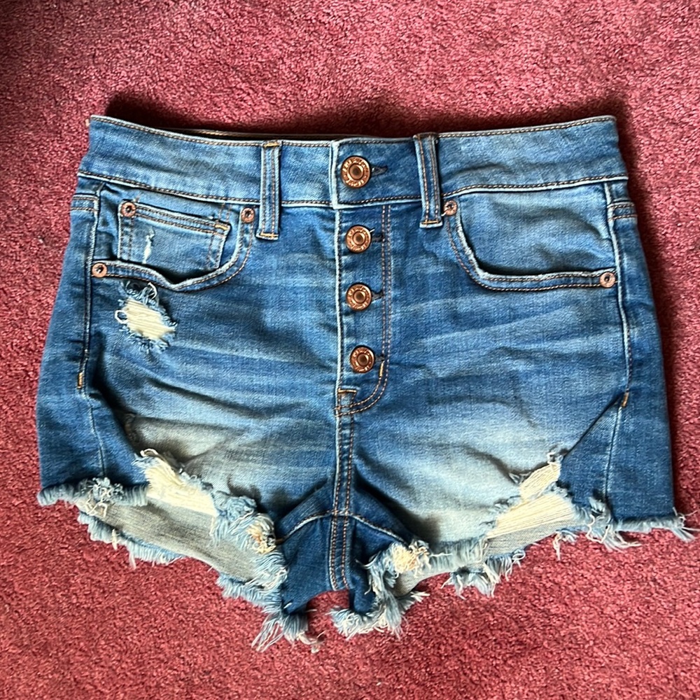 Super Stretch, Combo Wash American Eagle Denim Shorts. Size 2.